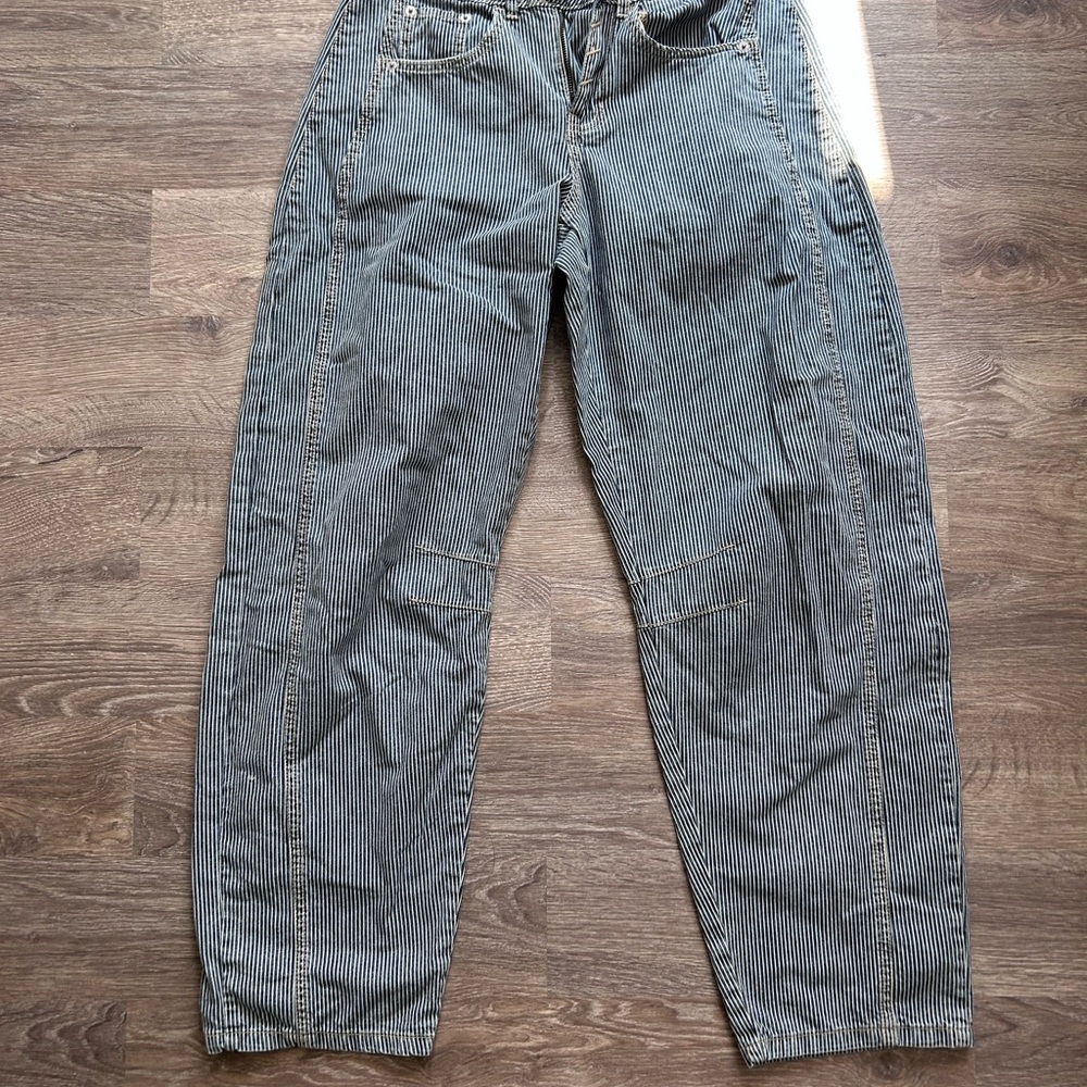 Hickory Striped Barrel Pants